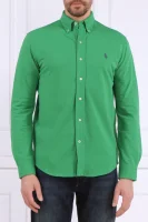 Риза | Regular Fit | pique POLO RALPH LAUREN зелен