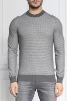 Пуловер Abovemo | Regular Fit | с добавка кашмир BOSS ORANGE сив