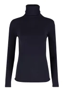 Блуза с поло яка MANAMA | Skinny fit MAX&Co. тъмносин
