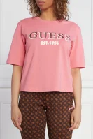 Тениска BEULAH BOXY | Regular Fit GUESS ACTIVE розов