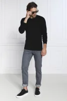 вълнен пуловер | regular fit Calvin Klein черен