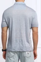 Ленено поло/тениска с яка KISMI | Regular Fit GUESS син