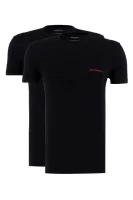 Тениска 2-pack | Regular Fit Emporio Armani черен