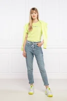 Тениска | Slim Fit Tommy Jeans лимонен