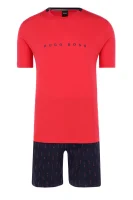 Пижама Relax Short Set | Relaxed fit BOSS BLACK червен
