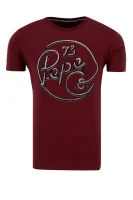 Тениска MEIDINGER | Slim Fit Pepe Jeans London бордо