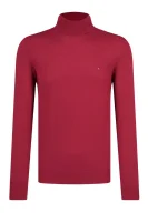 Блуза с поло яка LUXURY WOOL ROLL NEC | Regular Fit Tommy Tailored бордо