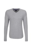 Pima V-neck Sweater Tommy Hilfiger сив