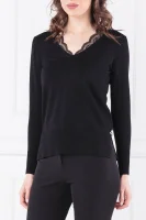 Пуловер Beth | Slim Fit GUESS черен