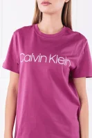 Тениска LOGO | Regular Fit Calvin Klein фуксия