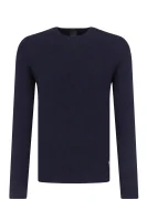 Пуловер Erec | Slim Fit | с добавка вълна BOSS BLACK тъмносин