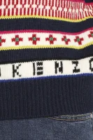 вълнен пуловер | regular fit Kenzo тъмносин