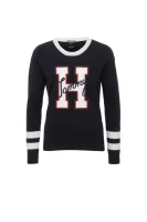 Gigi Hadid Logo C-NK Sweater Tommy Hilfiger тъмносин