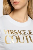 Тениска | Slim Fit Versace Jeans Couture бял