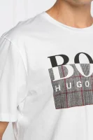 Тениска Thady 1 | Regular Fit | pima BOSS ORANGE бял