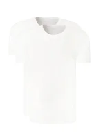 Тениска 2-pack RN 2P | Relaxed fit BOSS BLACK бял