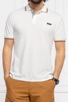 Поло/тениска с яка TALY STRIPE 4 | Regular Fit Napapijri бял