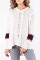 Пуловер VERLENE | Loose fit | с добавка вълна Tommy Hilfiger бял