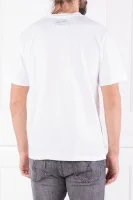 Тениска INSTITUTIONAL LOGO | Regular Fit CALVIN KLEIN JEANS бял