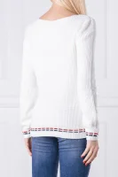 Пуловер | Regular Fit Tommy Hilfiger бял