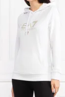 Суитчър/блуза | Regular Fit EA7 бял