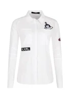 Риза | Regular Fit Karl Lagerfeld бял