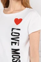 Тениска | Regular Fit Love Moschino бял