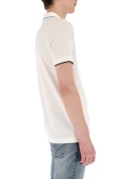 Поло/тениска с яка Paule 1 | Slim Fit BOSS GREEN бял