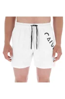 Шорти бански Core Diagonal | Regular Fit Calvin Klein Swimwear бял