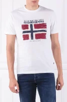 Тениска SADRIN | Regular Fit Napapijri бял