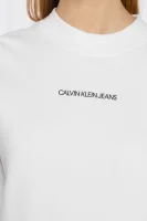 Суитчър/блуза MONOGRAM | Cropped Fit CALVIN KLEIN JEANS бял