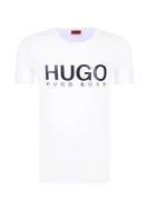 Тениска Dolive-U2 | Regular Fit HUGO бял