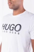 Тениска Dolive-U2 | Regular Fit HUGO бял
