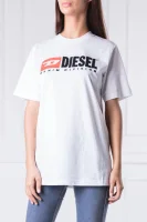 Тениска T-JUST-DIVISION-FL | Loose fit Diesel бял