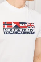 Тениска SIDHI | Regular Fit Napapijri бял