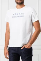 Тениска | Slim Fit Armani Exchange бял