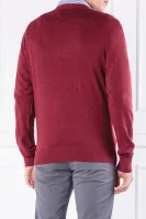 Пуловер | Regular Fit | с добавка коприна Tommy Hilfiger бордо