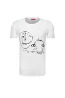 Тениска Dears | Relaxed fit HUGO бял