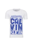 Graffiti T-shirt CALVIN KLEIN JEANS бял