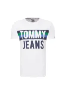 Тениска COLORBLOCK Tommy Jeans бял
