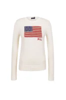 Пуловер | Regular Fit POLO RALPH LAUREN бял