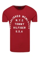 Тениска STAMP LOGO TEE | Regular Fit Tommy Hilfiger червен