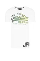 Тениска vintage logo 1st | Regular Fit Superdry бял