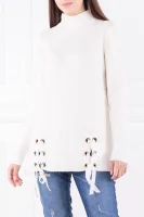 Пуловер | Regular Fit Trussardi бял
