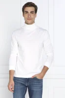 Блуза с поло яка | Regular Fit Calvin Klein бял