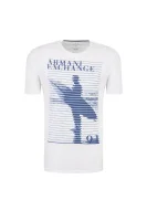 T-shirt | Slim Fit | pima Armani Exchange бял