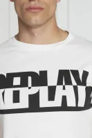 Тениска | Regular Fit Replay бял