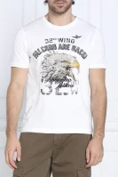 Тениска | Regular Fit Aeronautica Militare бял