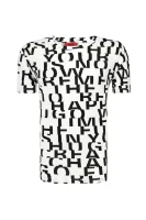 Тениска Dyrics | Oversize fit HUGO бял