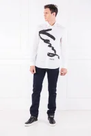 Риза SIGNATURE | Slim Fit Kenzo бял